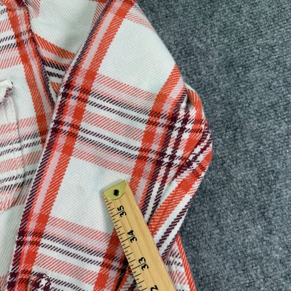 Outerknown Blanket Shirt Womens XL/XXL Plaid Flannel Warm Organic Cotton *STAINS - Picture 7 of 16